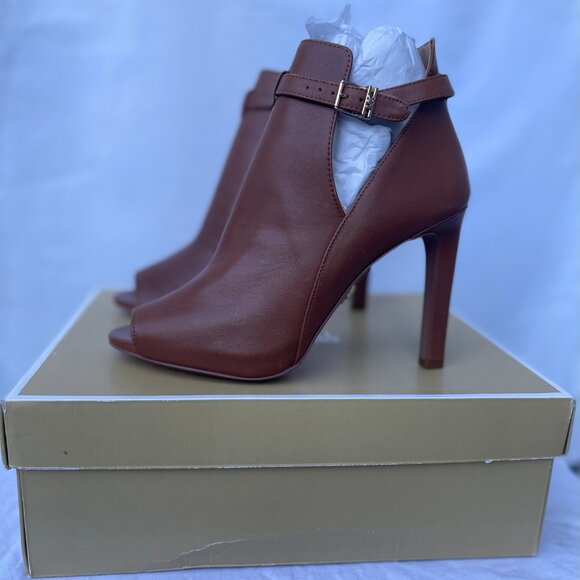NIB Michael Kors Lawson Peep Toe Booties - Picture 4 of 4